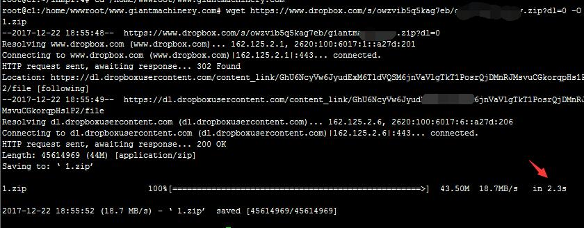 《在Linux VPS中下载备份到DropBox中的文件夹和文件》