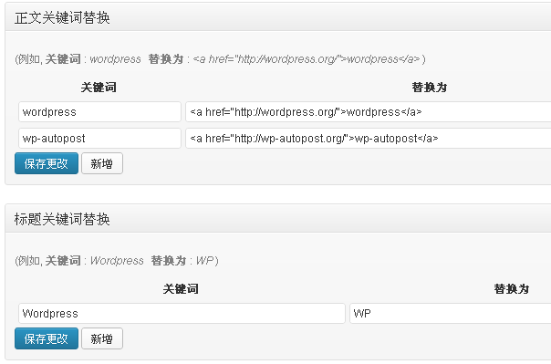 《wp auto post使用关键》