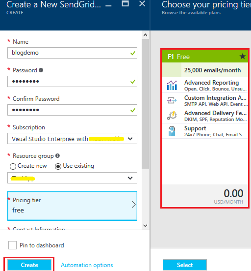 《Azure : 通过 SendGrid 发送邮件》