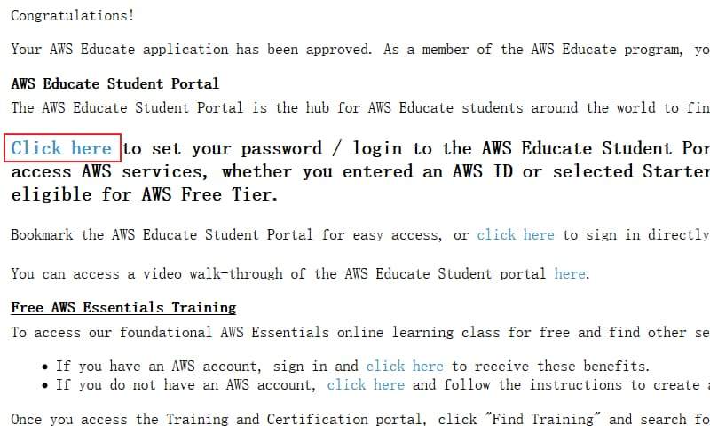 《AWS Educate Starter教育版账号申请》